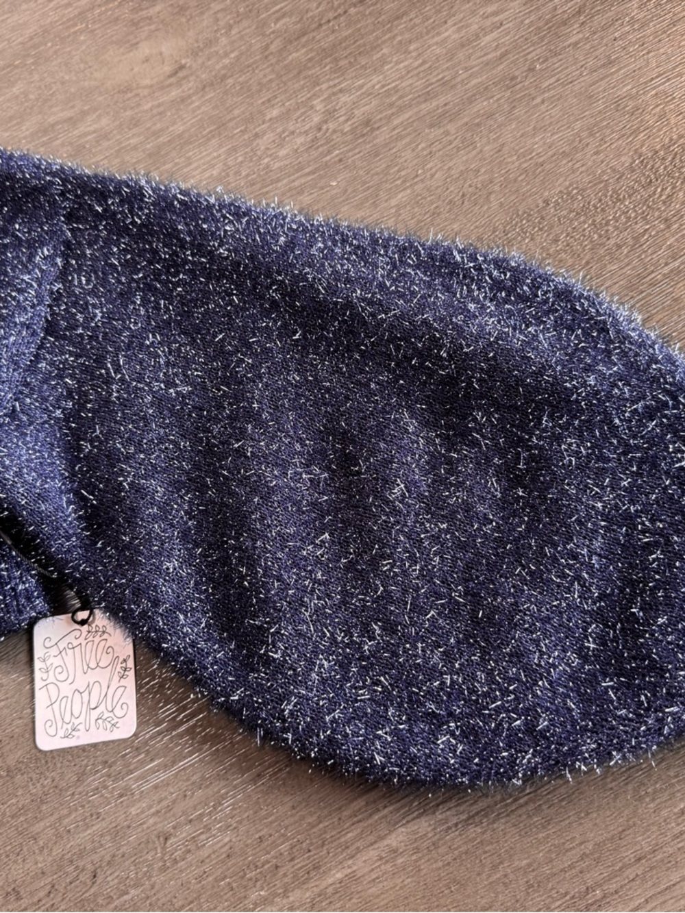 NWT Free People Stardust Shrug Navy Blue Sweater Knit XS - Picture 7 of 13